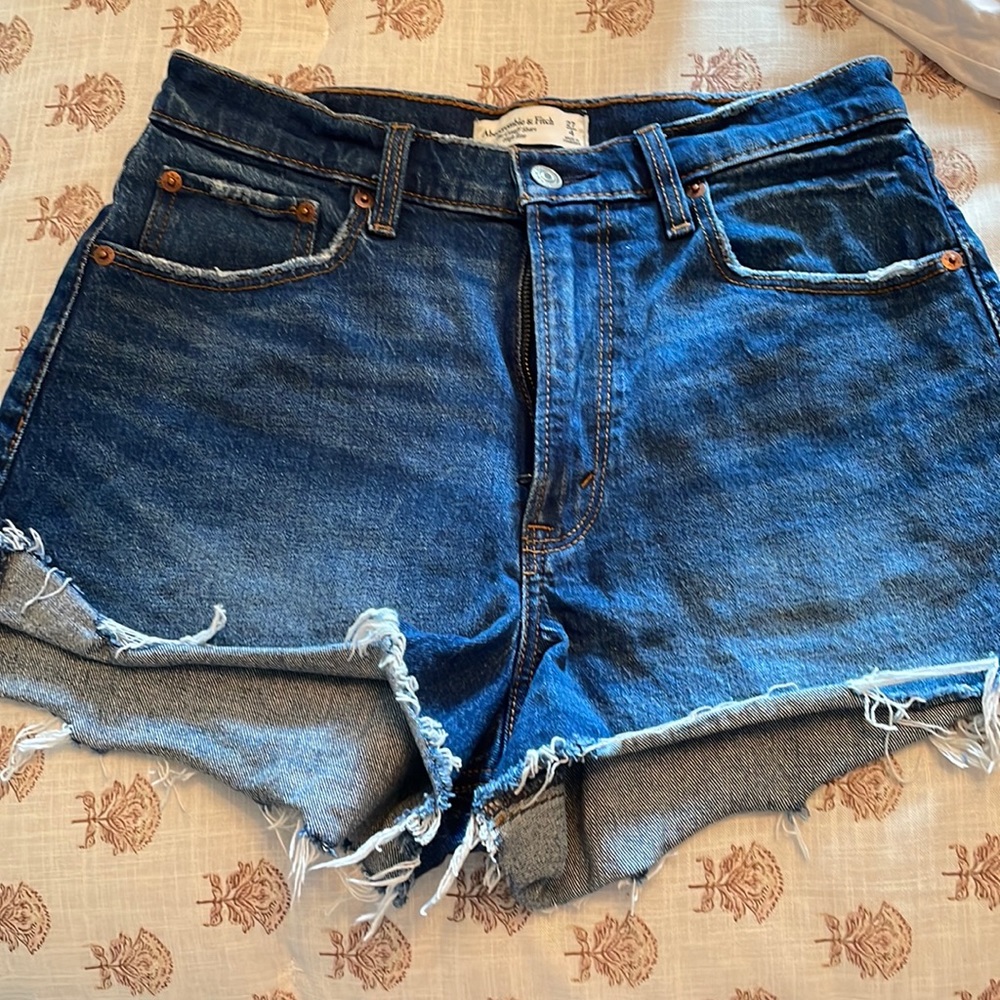 Abercrombie and Fitch High Rise Cut off Short